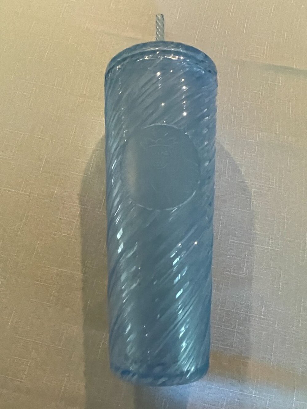 2024 Starbucks Summer Blue Swirl Venti 24floz Tumbler W/Straw!